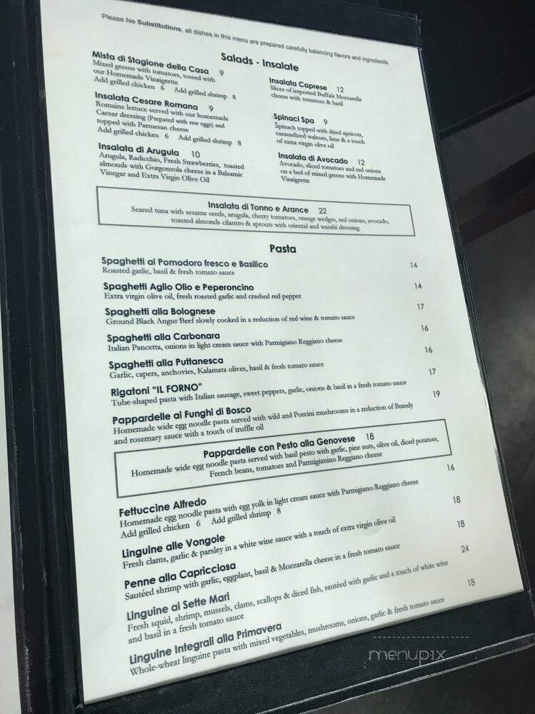 IL Forno Ristorante - Doral, FL menu_pic