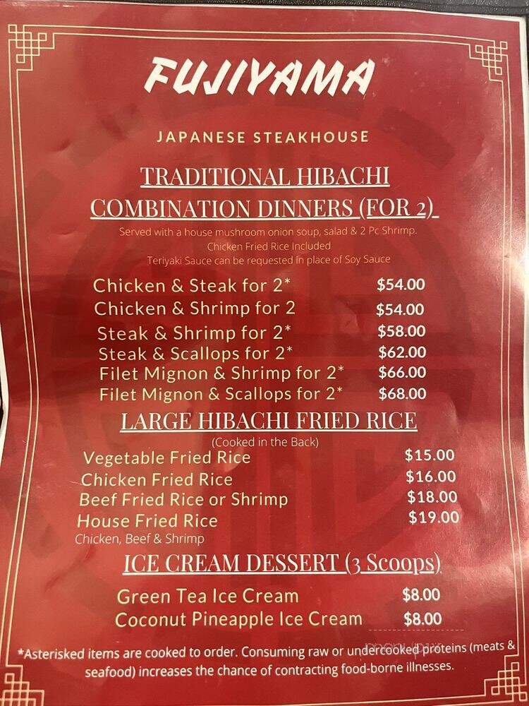 Fujiyama Japanese Steakhouse - Silverdale, WA