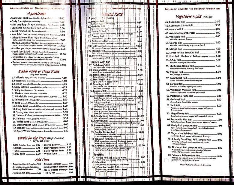 That Sushi Spot - Brooklyn, NY menu_pic