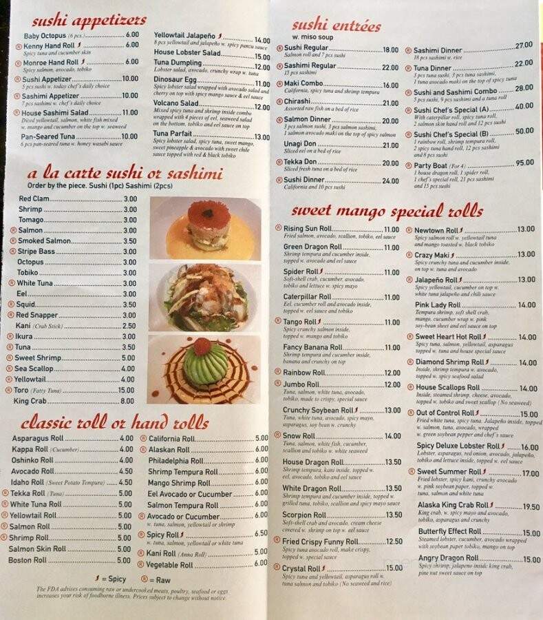 Sweet Mango Sushi Bar & Asian Restaurant - Newtown, CT