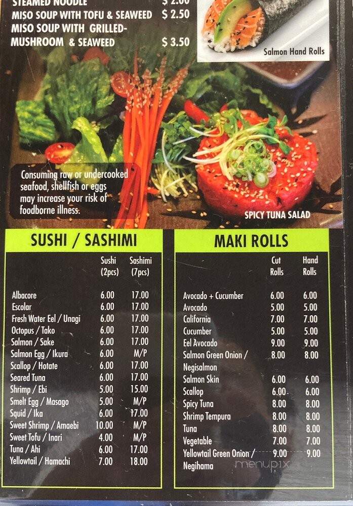 Jasmine Hana Sushi & Thai - San Pedro, CA menu_pic