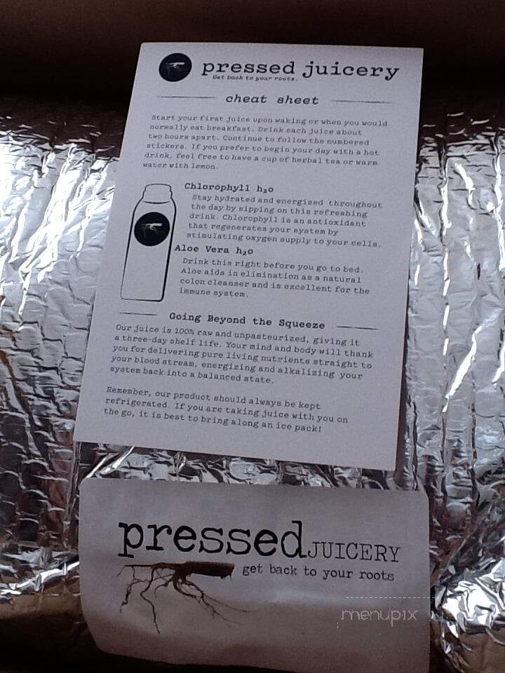 Pressed Juicery - West Hollywood, CA menu_pic