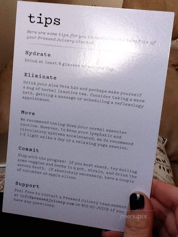 Pressed Juicery - West Hollywood, CA menu_pic