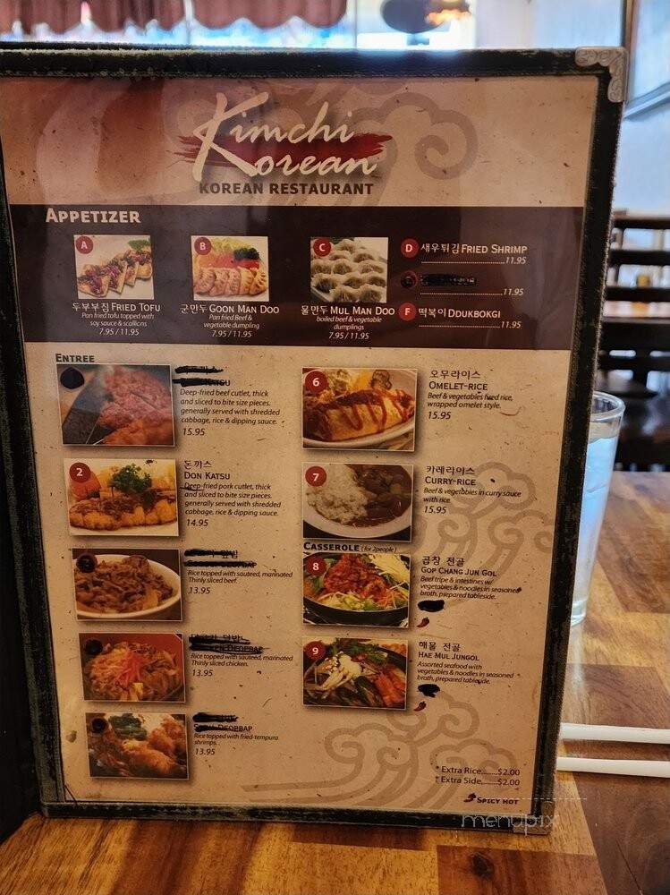 Kimchi Korean Restaurant - Oviedo, FL menu_pic