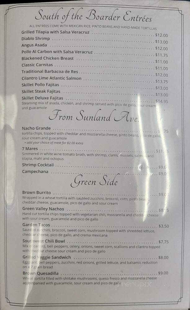 RJM Mexican Grill - Sun Valley, CA menu_pic