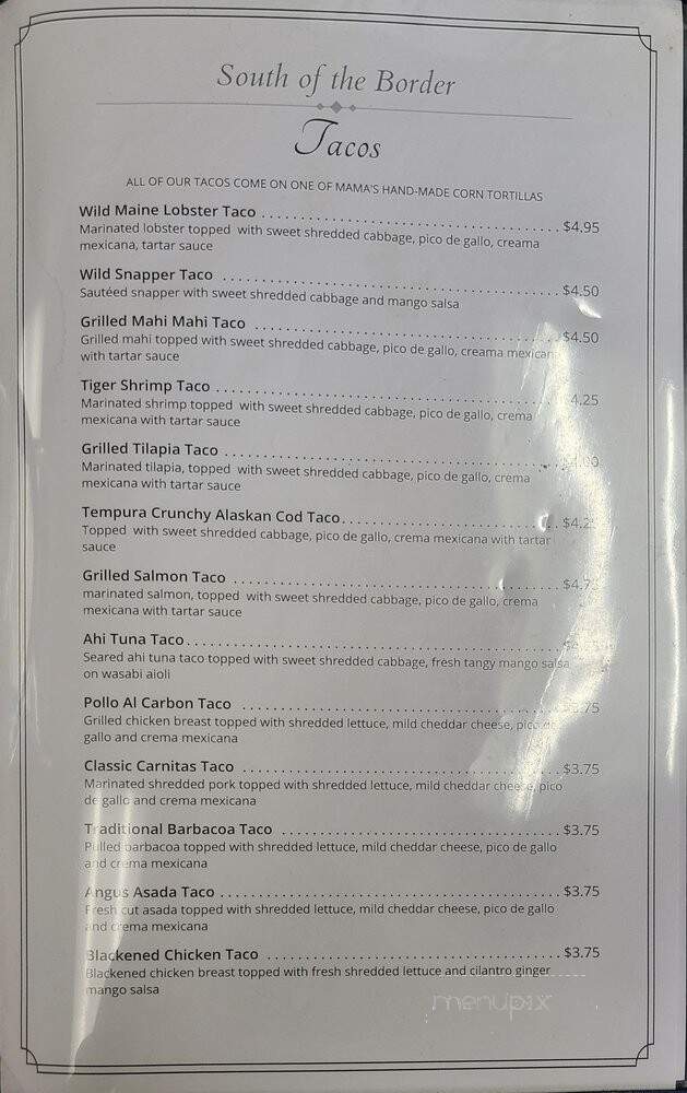 RJM Mexican Grill - Sun Valley, CA menu_pic