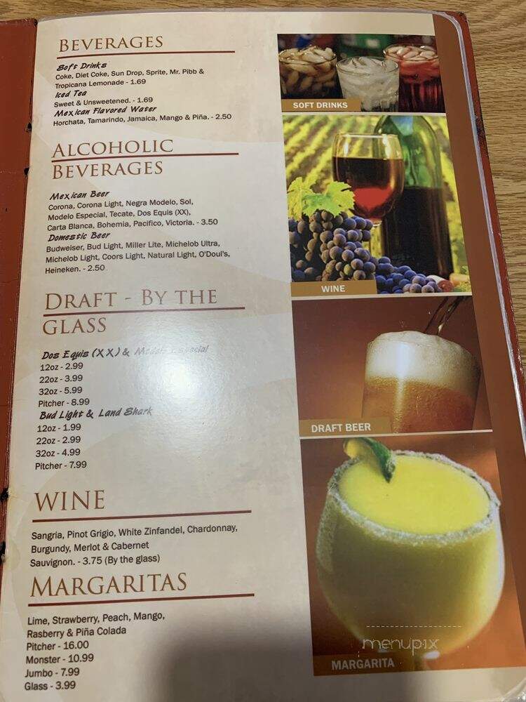 Panchinto's Mexican Restaurant - Whiteville, NC menu_pic