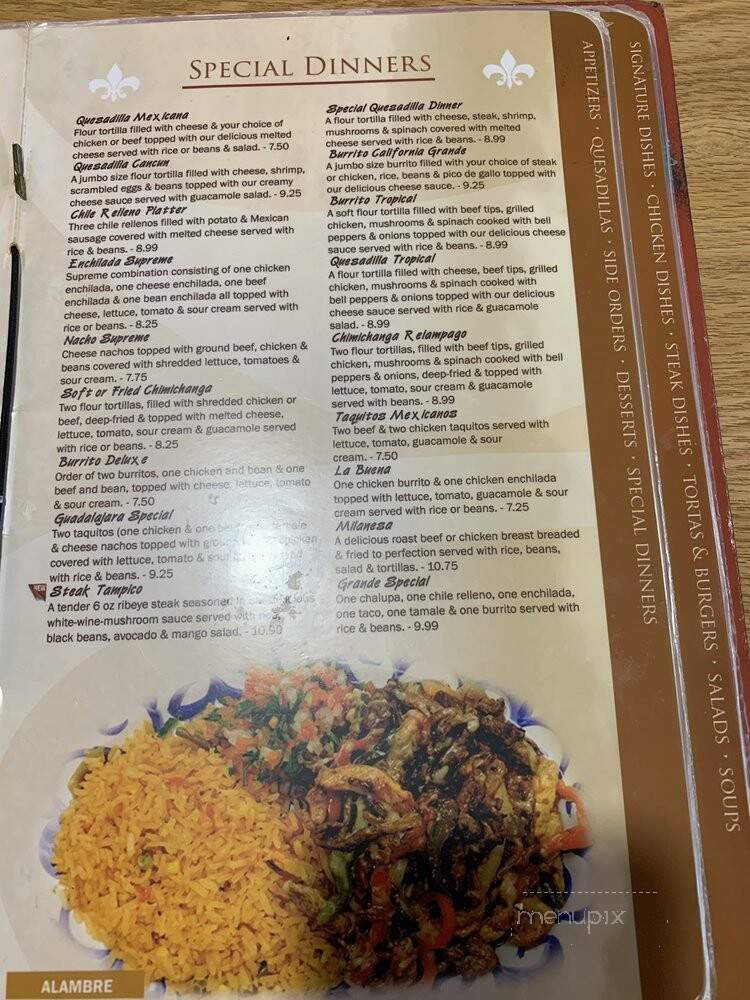 Panchinto's Mexican Restaurant - Whiteville, NC menu_pic
