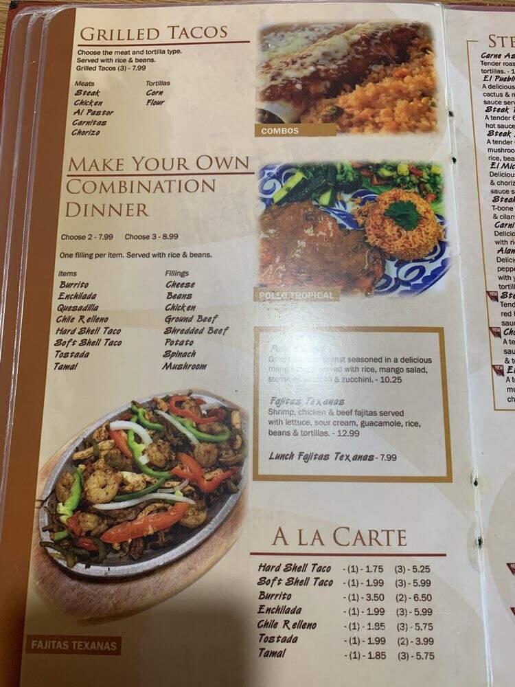 Panchinto's Mexican Restaurant - Whiteville, NC menu_pic