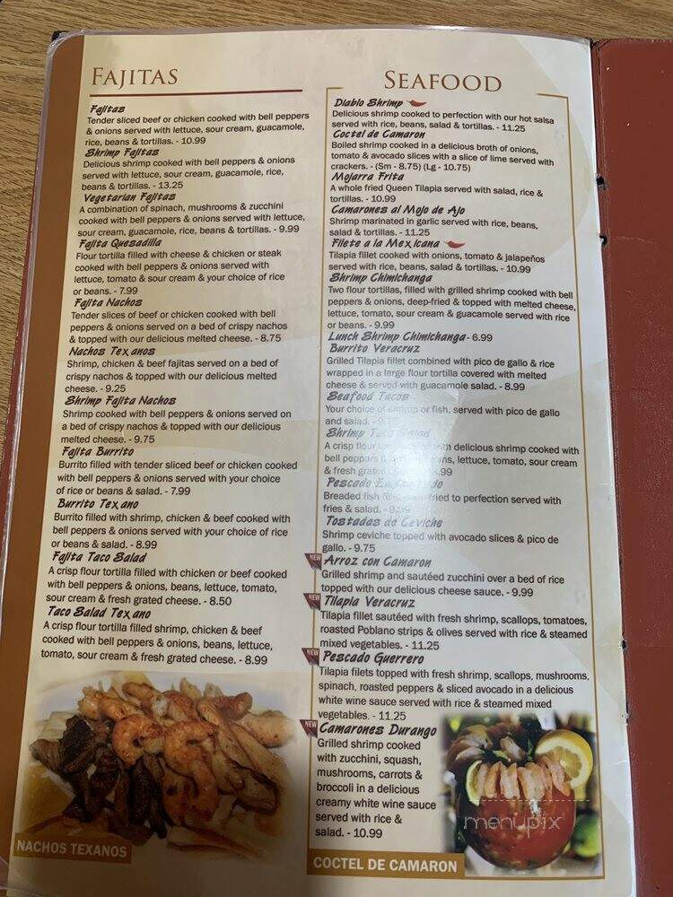Panchinto's Mexican Restaurant - Whiteville, NC menu_pic