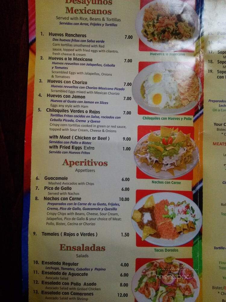 El Pitallito Mexican Restaurant - New York, NY menu_pic