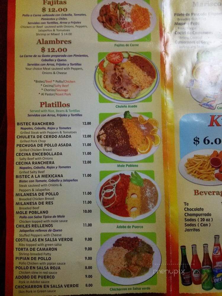 El Pitallito Mexican Restaurant - New York, NY menu_pic