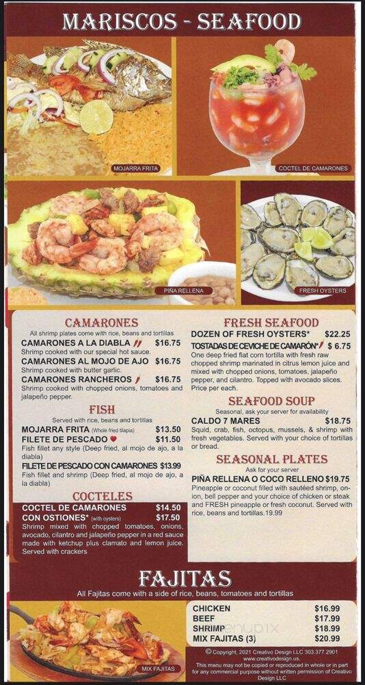 Taqueria Los Cazos - Fort Lupton, CO menu_pic