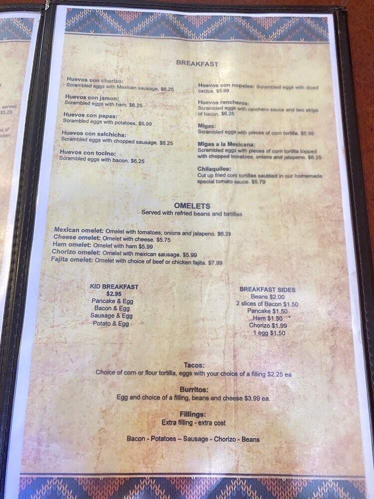 San Lorenzo Taqueria - League City, TX menu_pic