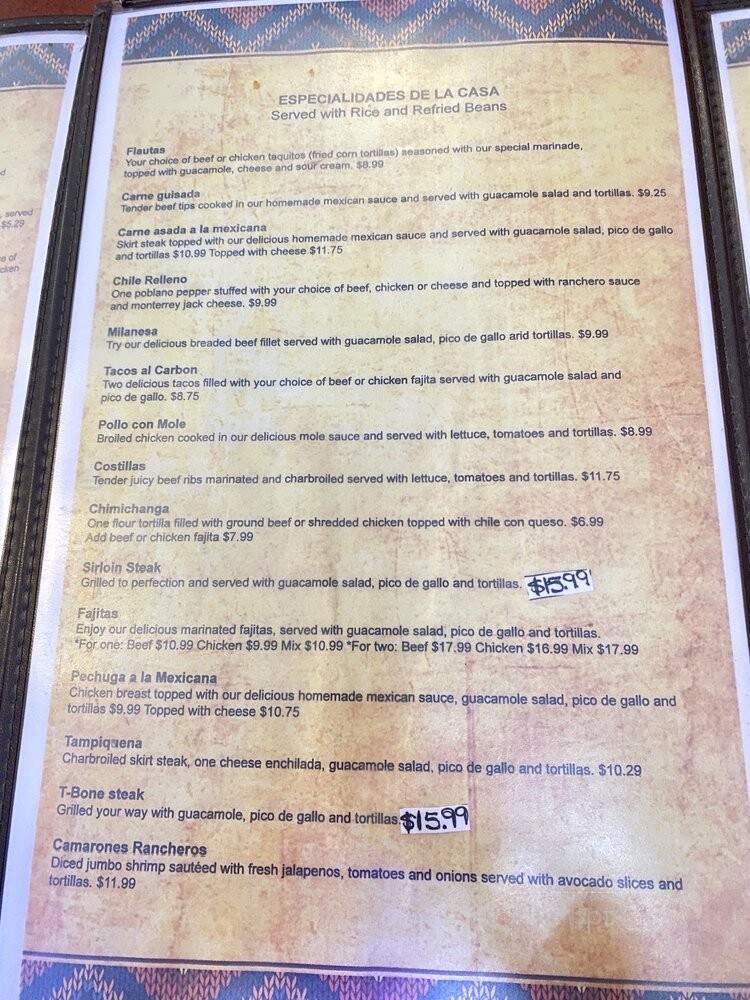 San Lorenzo Taqueria - League City, TX menu_pic