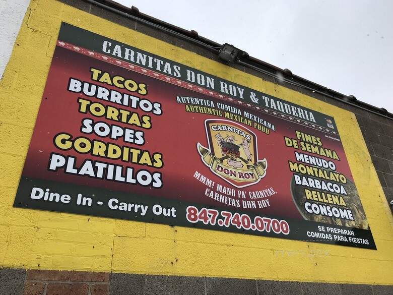 Carnitas Don Roy and Taqueria - Round Lake Park, IL menu_pic