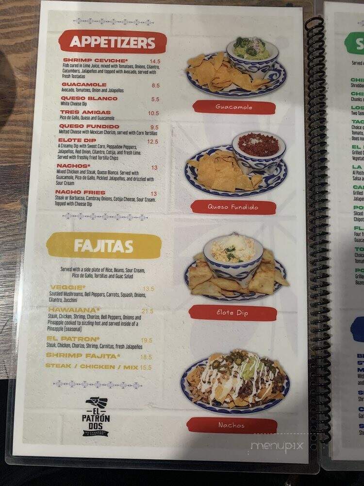 El Patron Restaurante & Cantina - Garden City, KS menu_pic