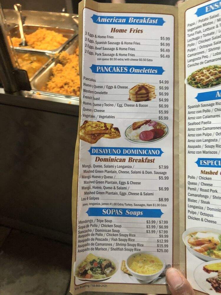 El Cofre Restaurant - Brooklyn, NY menu_pic
