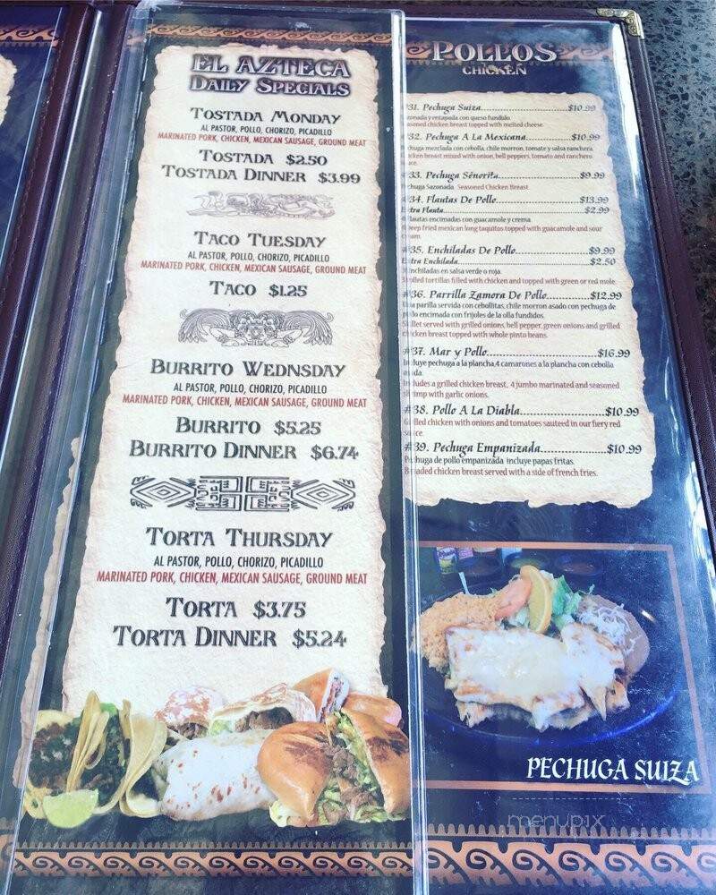 El Azteca 1 Poncitlan - Chicago, IL menu_pic