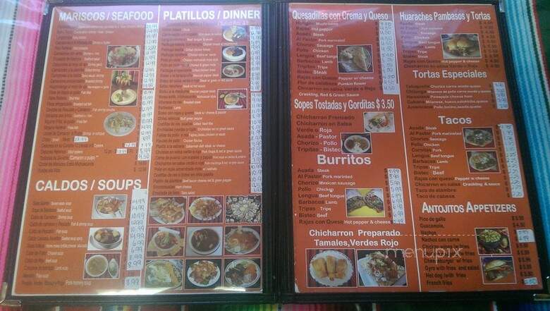 El Michoacanito - Chicago, IL menu_pic