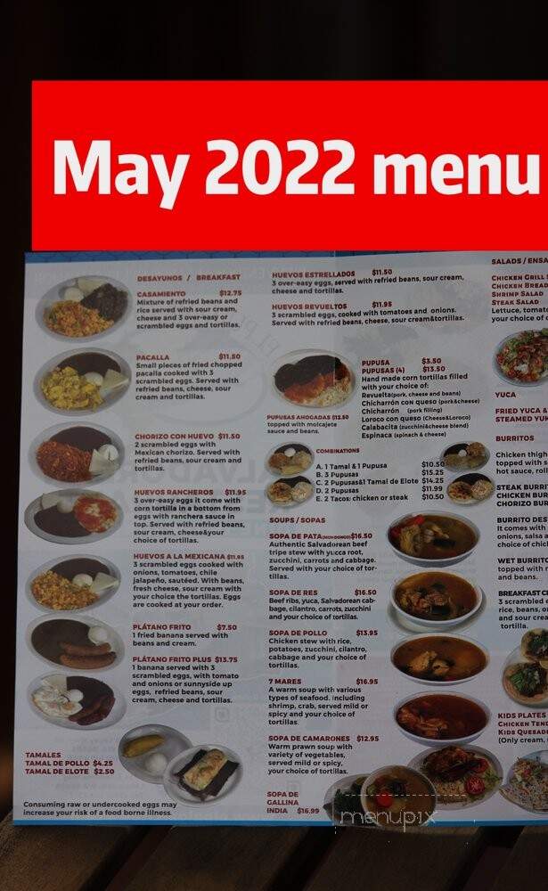 El Pulgarcito III - Lakewood, WA menu_pic