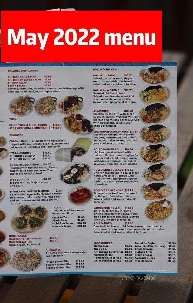 El Pulgarcito III - Lakewood, WA menu_pic