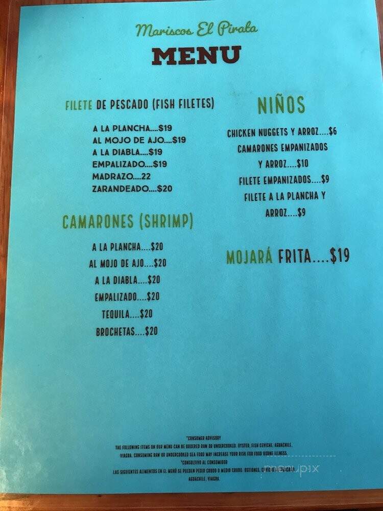 Mariscos El Pirata - Kansas City, KS menu_pic