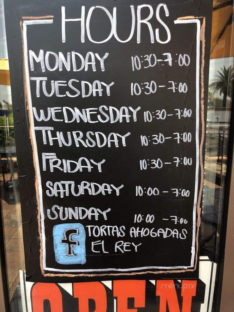 Tortas Ahogadas El Rey #3 - Lynwood, CA menu_pic