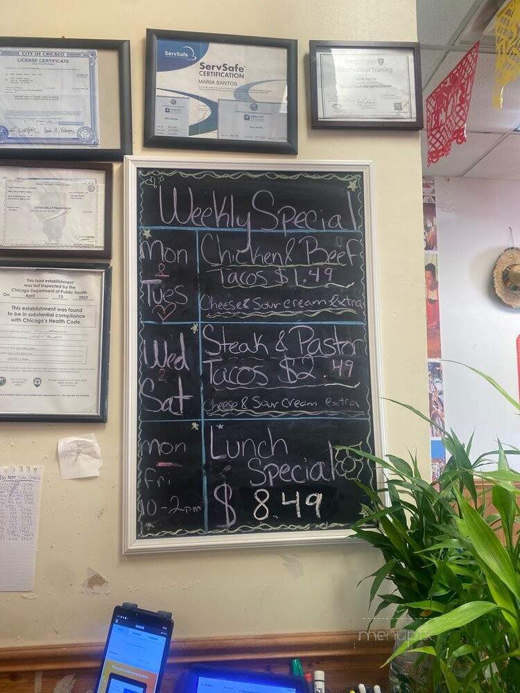Fiesta Grill - Chicago, IL menu_pic