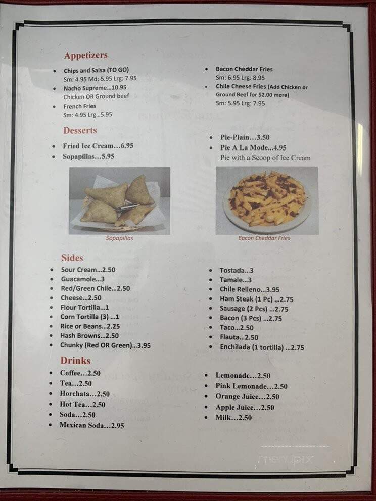 La Mexicana - Bayard, NM menu_pic