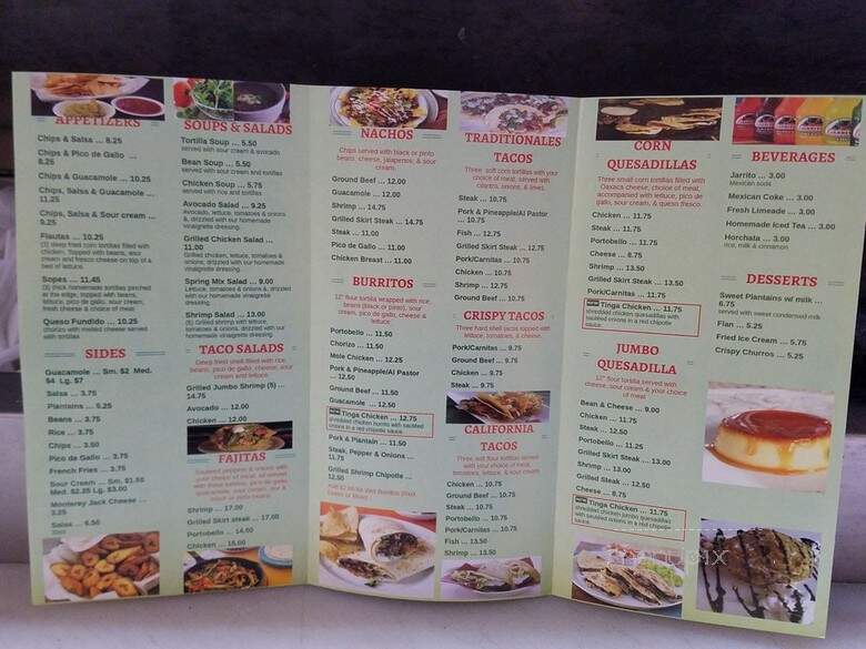 Tres Jalapenos - Philadelphia, PA menu_pic