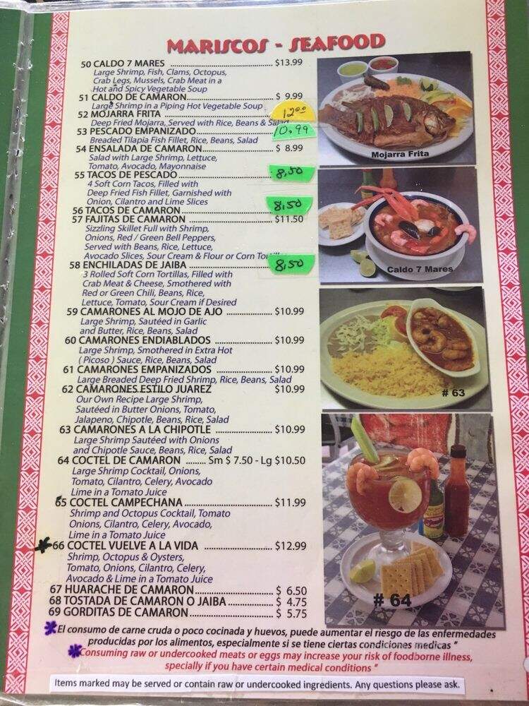 Juarez Restaurant - Denver, CO menu_pic