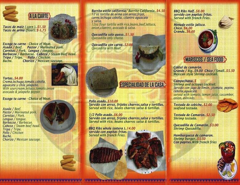 Taqueria El Rey - Detroit, MI menu_pic