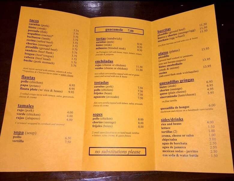 Taqueria Downtown - Jersey City, NJ menu_pic