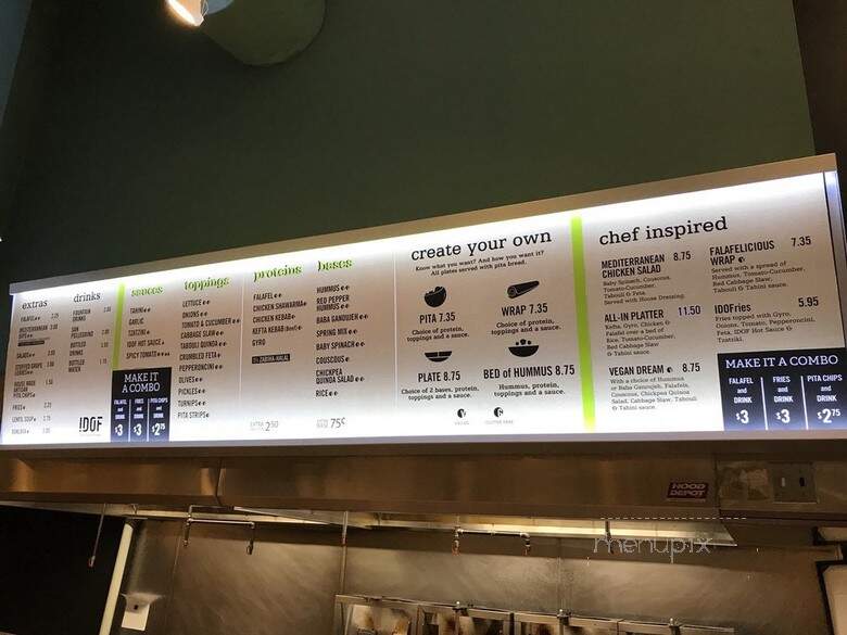 I Dream of Falafel - Chicago, IL menu_pic