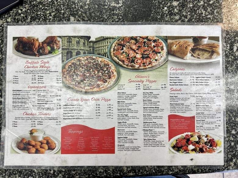 Aliacci Pizza & Pasta - Lakewood, CA menu_pic
