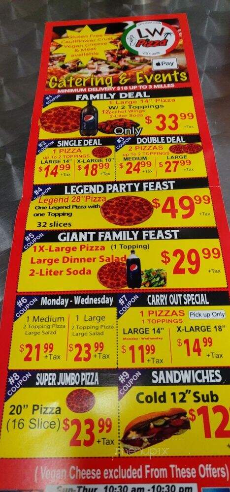 LW Pizza - Long Beach, CA menu_pic
