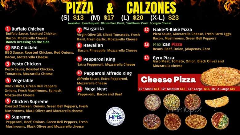 Renner Pizza and Grill - Richardson, TX menu_pic