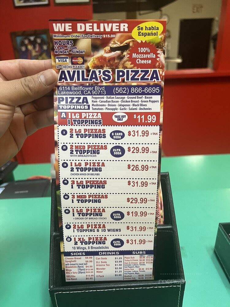 Avila's Pizza - Lakewood, CA