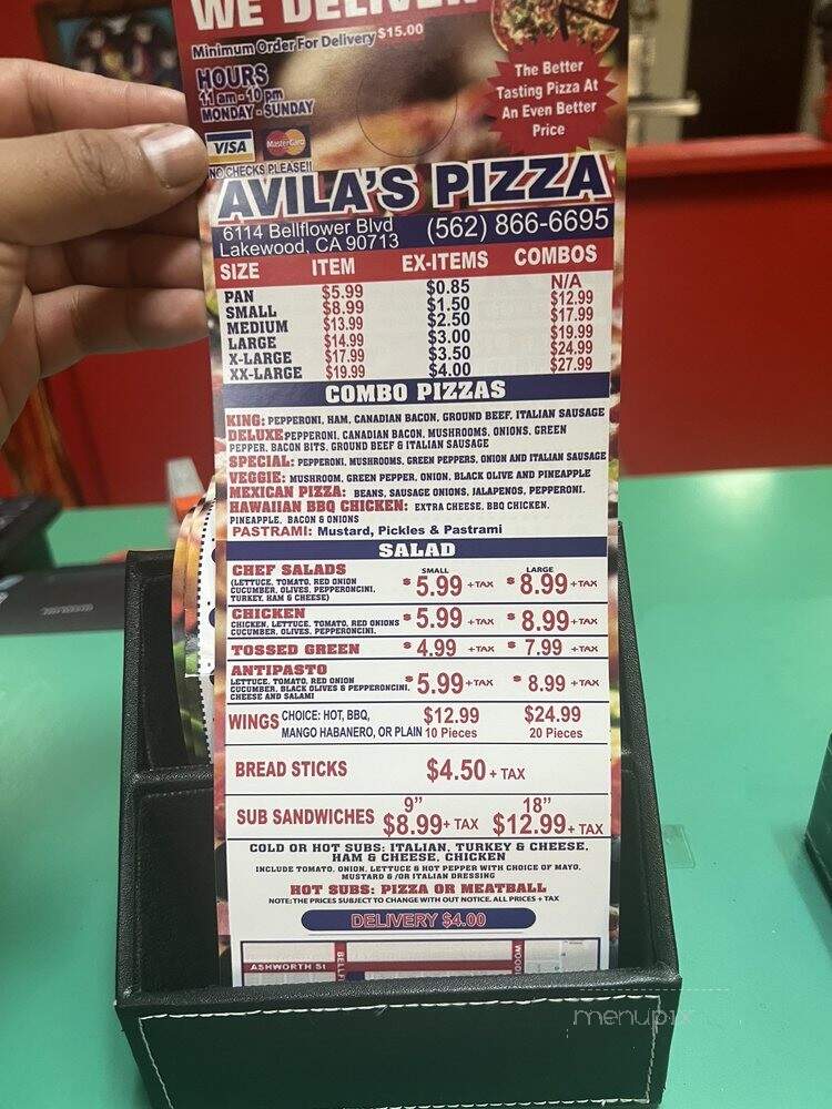 Avila's Pizza - Lakewood, CA
