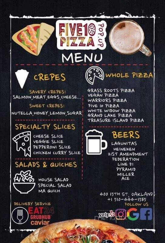 Hi-Life Pizza - Oakland, CA menu_pic