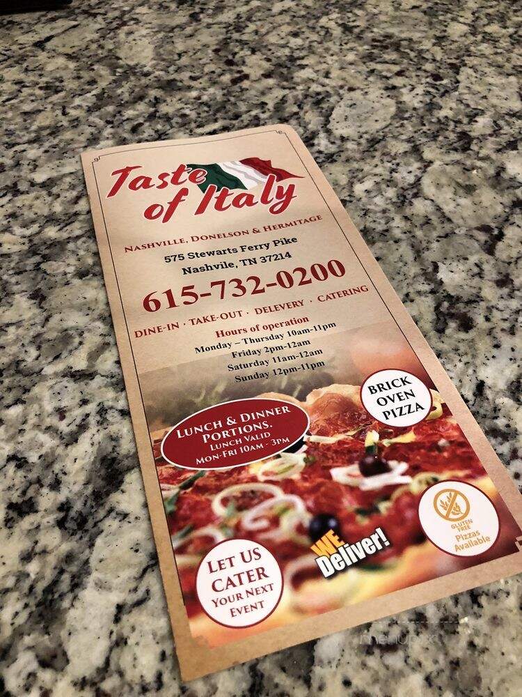 Steak Plus Pizza - Stewarts Ferry Pike - Nashville, TN menu_pic