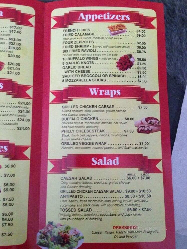 Bella Roma Pizza - New York, NY menu_pic