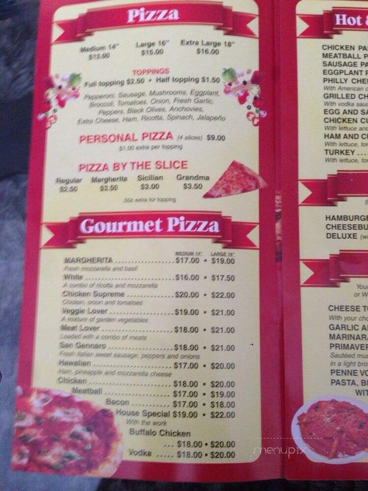 Bella Roma Pizza - New York, NY menu_pic