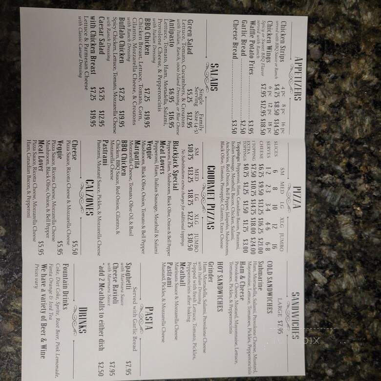 Blackjack Pizzeria - La Habra, CA menu_pic
