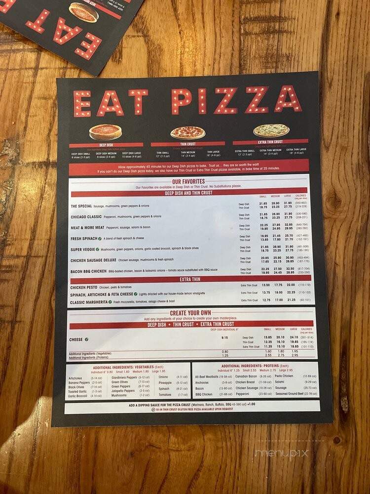 Giordano's - Indianapolis, IN menu_pic