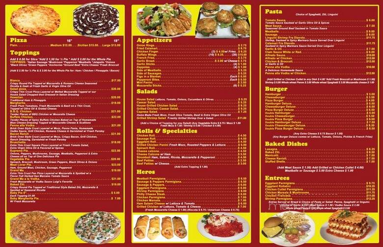 Luigis Pizzeria - Brooklyn, NY menu_pic