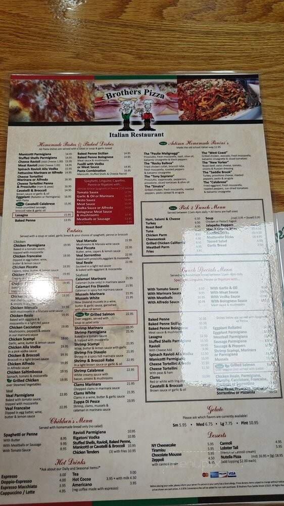 Brother's Pizza and Restaurant - Saddle Brook, NJ