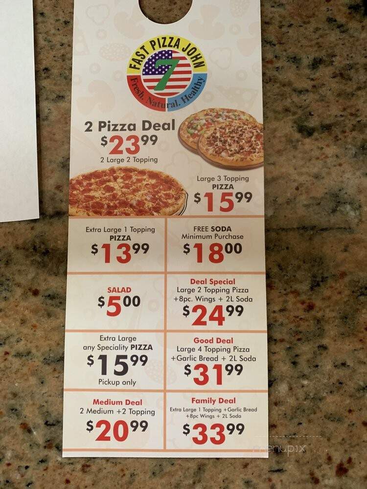 Fast Pizza Delivery - San Leandro, CA menu_pic