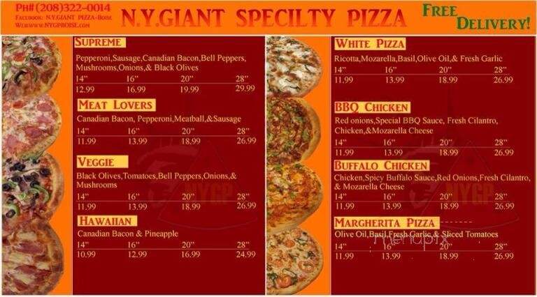 NY Giant Pizza - Boise, ID